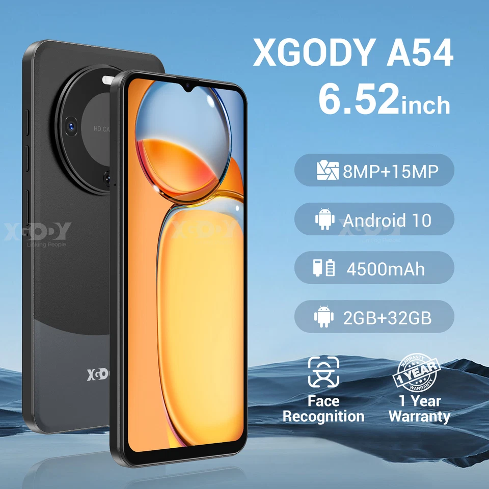 2025 New Android14 Handy 32GB Ohne Vertrag Smartphone Dual SIM Octa Core 4G 6.5" - Bild 4 von 4