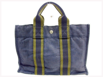 バッグ HERMES FOURE-TOUT CANVAS TOTE HAND BAG OLD HERMES FOURRE TOUT CANVAS TOTE BAG(GOOD CONDITION