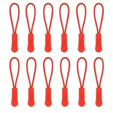 50 Pcs Zipper Pull Replacement Nylon Zipper Tags Cord Zipper Puller for Jackets