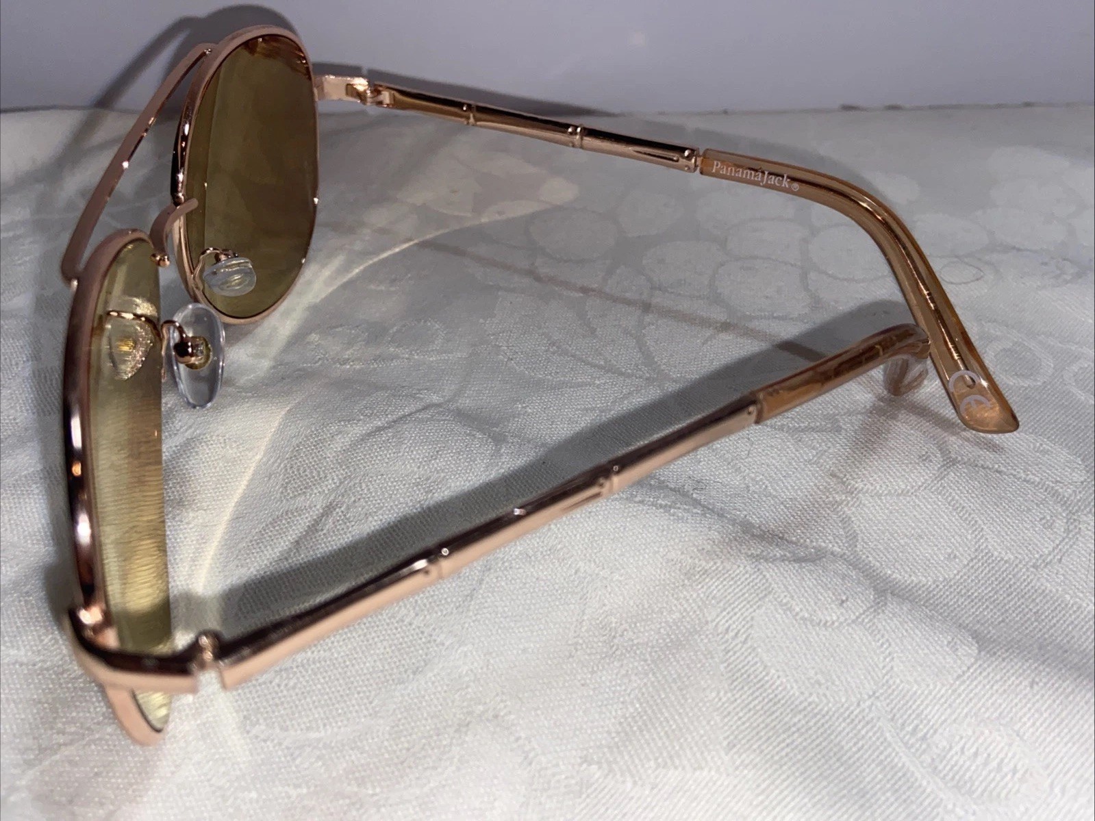 Panama Jack Women’s Sunglasses PJ87 – Pilot Metal Aviator Frames – Rose Gold