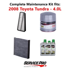 2008 Toyota Tundra 4.0L Complete Air, Oil & Cabin Filter Kit (5W-30)