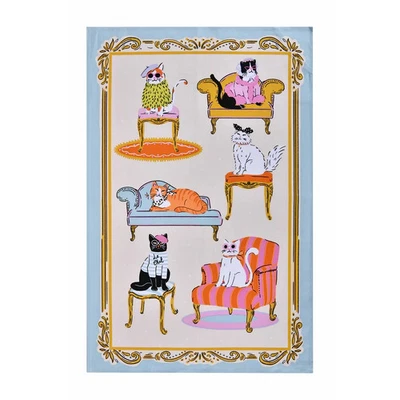 Ulster Weavers Cool Kitty Cats Whimsical 100% Cotton Tea Towel 29" x 18"
