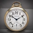 Antique Old Railroad Pocket Watch 21j Hamilton 992E B Adjusted Gold Center Wheel