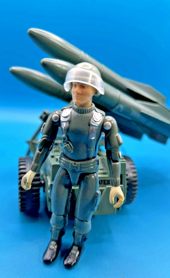 GI JOE MMS 1982 SISTEMA DE MISILES MÓVIL Y OPERADOR HALCÓN BRAZO RECTO ARAH Foto 4 de 4