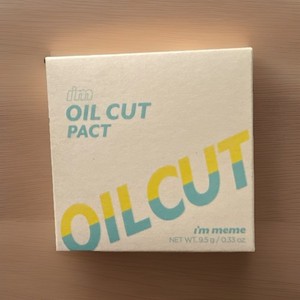 Im Meme I'm Oil Cut Pact Sebum Absorbing Pressed Setting Powder #001 - K-Beauty