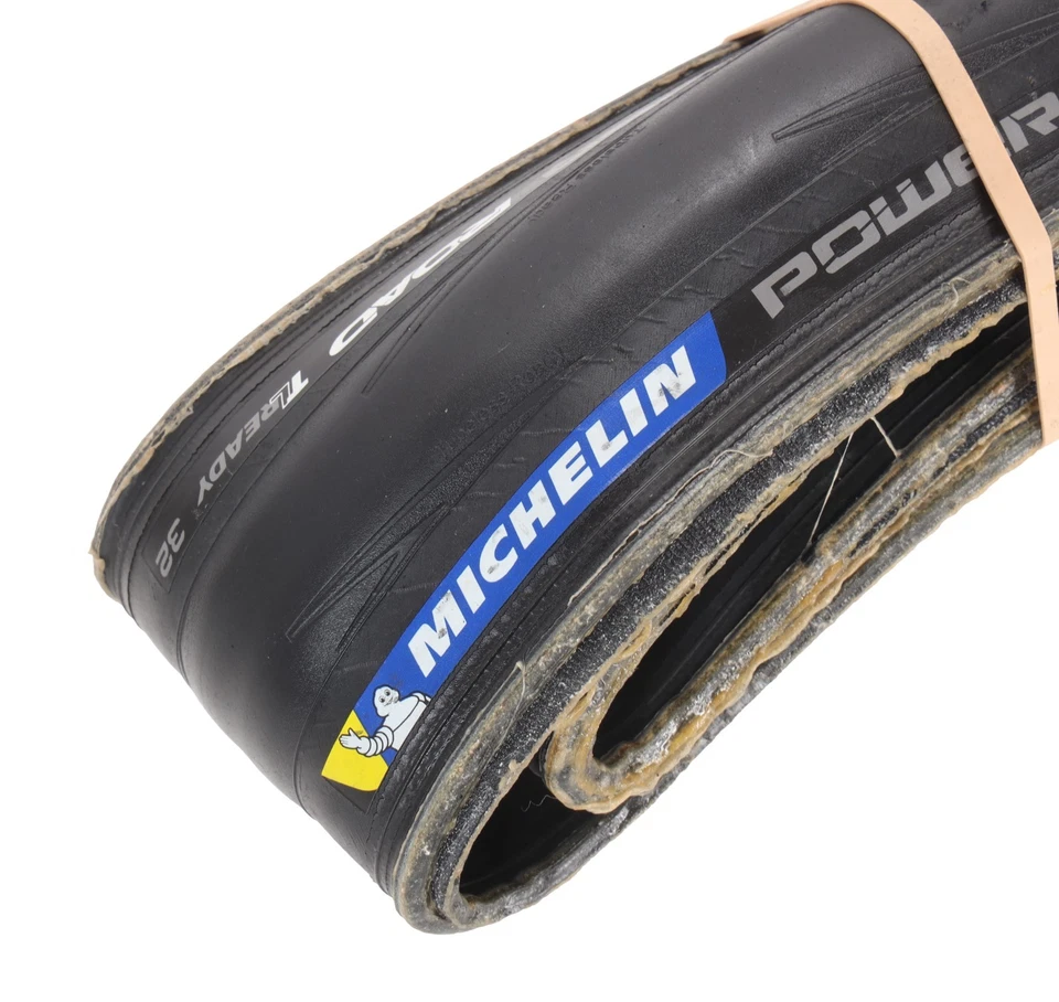 Michelin Power Bicicleta de Carretera Neumáticos Tubeless 700 x 32c PAR Carrera NEGRO Ciclismo Foto 3 de 3