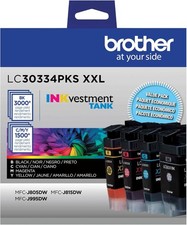 GENUINE Brother LC3033 XXL Ink Cartridge 4 Pack for MFC-J815DW MFC-J995DW