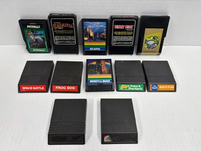 Intellivision Game Lot of 12 - Pitfall Donkey Kong Frogger Atlantis Carnival +