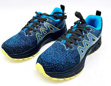 Sadmon Men's Black Blue Breathable Slip Resistant Trail Running Shoes Euro 40