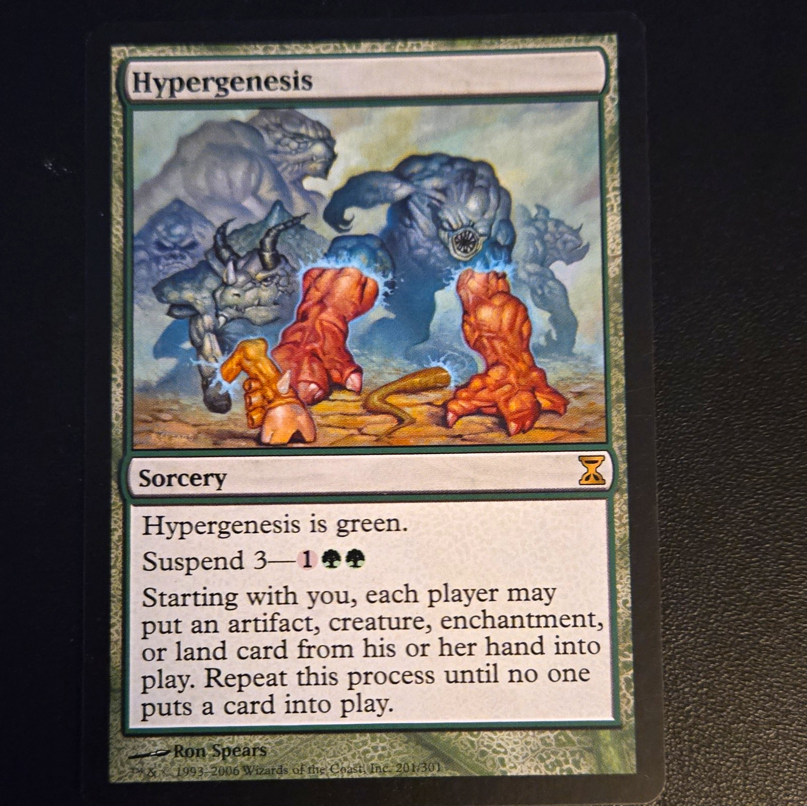 MTG Hypergenesis Time Spiral 201 English Regular Rare Sorcery