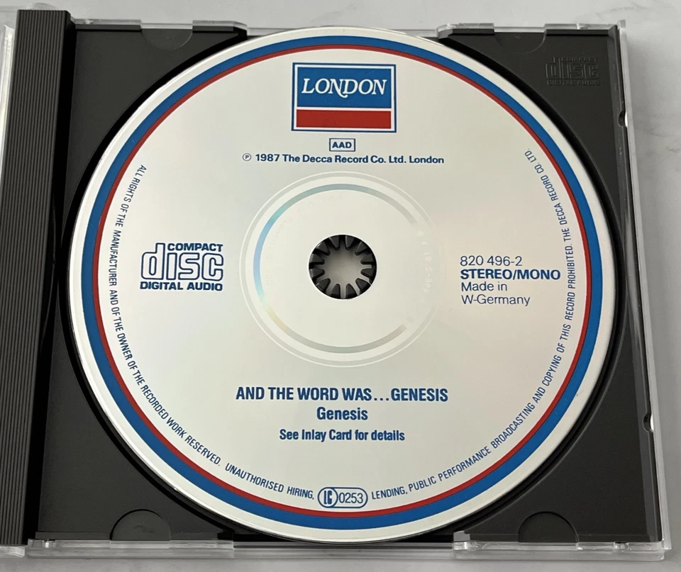 Genesis And the Word Was CD TARGET ERA! WEST GERMANY 1987 London 820 496-2 RARE! - Image 2 of 4