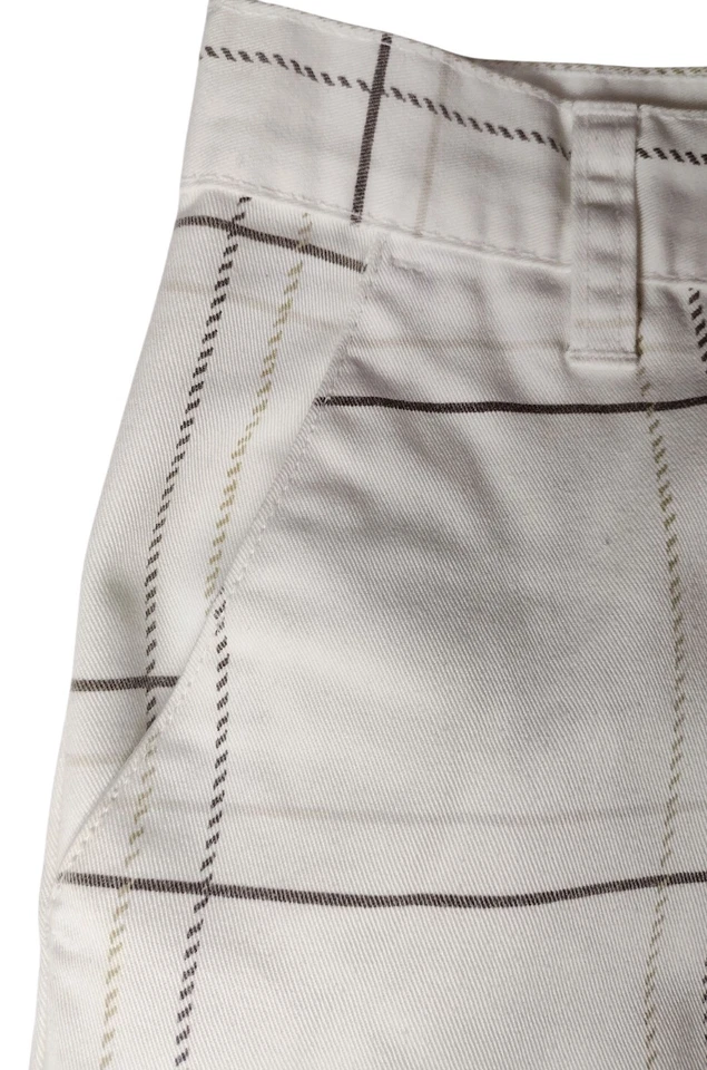 复古 Burnside 格子斜纹短裤青少年男孩 16 码滑板口袋休闲  — 第 2/4 张图片