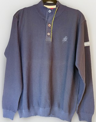 Green Coast Sweater Yachting Outfits Made in Italy Navy Knit Henley Mens Sz 50