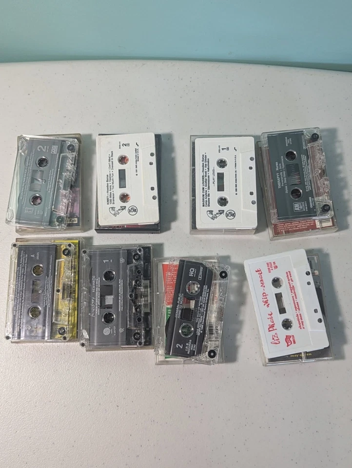 Various Rock Cassette Tapes Lot of 8 Ministry Tank Girl Hoodoo Gurus Foto 2 de 4