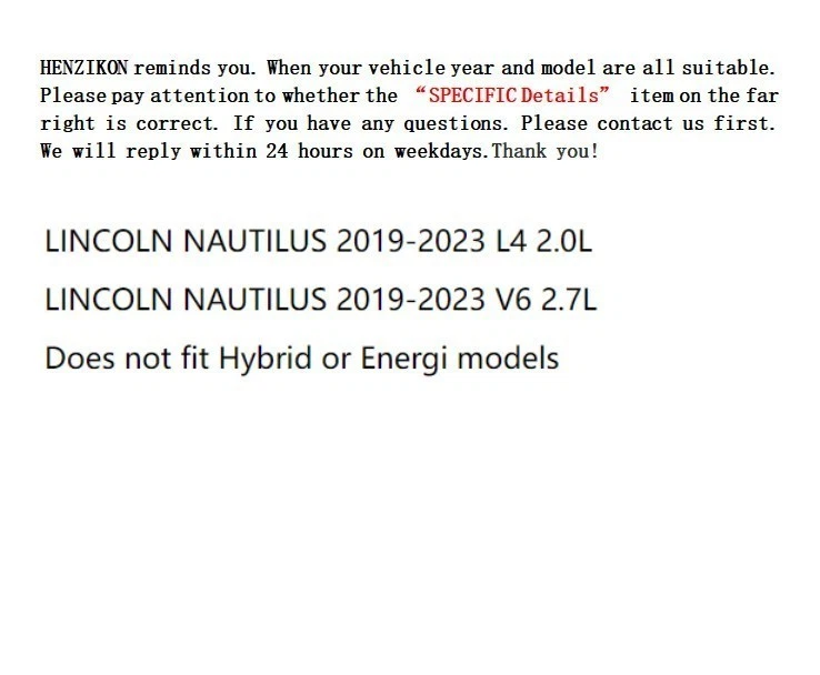 Premium Engine Air Filter Cabin Filter For Ford Edge 2015-2021 Fusion 2013-2020- - Image 3 of 4