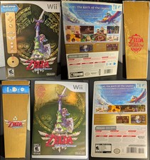 ⚔️✨ Legend of Zelda Skyward Sword w/Gold Wii Remote Plus, Complete (Wii)