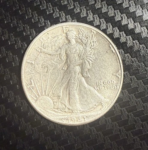 Liberty Walking Half Dollar 1941 Silver 50C Circulated US Coin