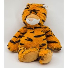 The Petting Zoo Tiger Plush Stuffed Animal Orange Black Striped 12 inch 2017