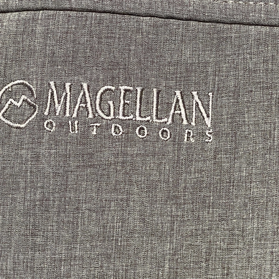 Chaqueta de exterior Magellan para hombre 3XL gris negra Softshell cremallera completa bolsillo en el pecho Foto 3 de 4