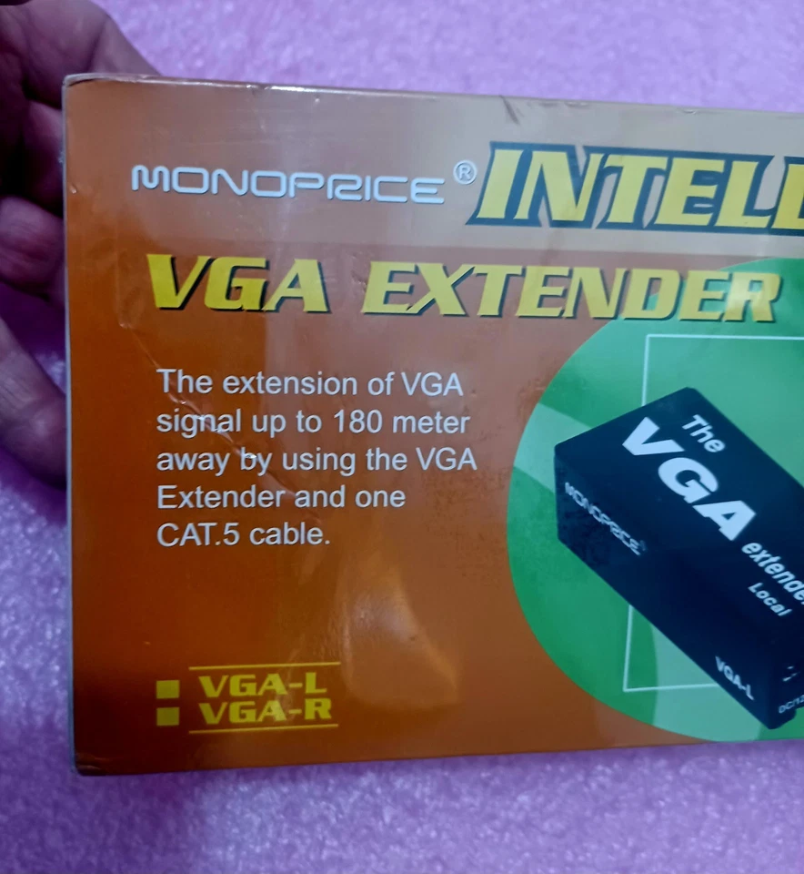 NEW/MONOPRICE INTELLEGENT VGA EXTENDER VGA-L & VGA-R Adjustable Signal - Image 2 of 4