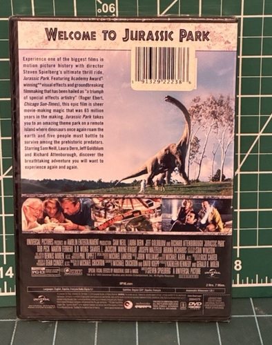 Jurassic Park Movie DVD SEALED NEW Steven Spielberg - Bild 2 von 8