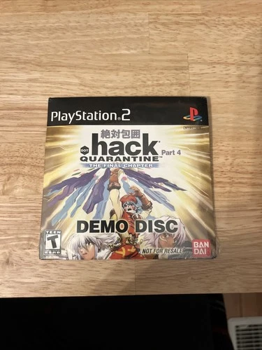**RARE** .hack/Quarantine Part 4 Playstation 2 DEMO DISC/PS2, 2004 *NEW/SEALED*