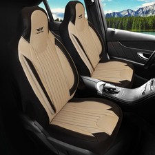 Autositzbezüge Schonbezüge passend für Mazda 6 (Beige-Schwarz) 718L43