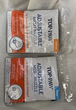 Top-Paw Adjustable Mesh Muzzle: 1 Black Medium 1 Black Small