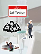 Scrubs Sitcom 4pc Sticker Pack