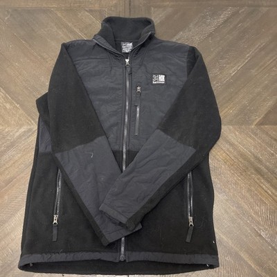 Karrimor Men s Zip Fleece Sweatshirt Hiking Skiing Outdoors Black Size Medium