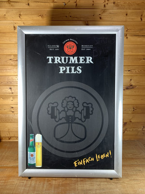 Trumer Pils Beer A-Frame Chalkboard RARE 39  x 27-1/4 