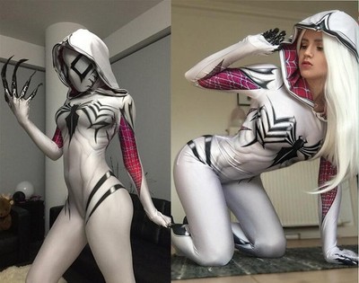 Sexy Venom Female Costumes Spiderman Adult Cosplay Halloween Party Costume FN