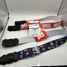 Set Of 2 Marvel Japan Kidds Toddler Belt Size 6. one New, One Used 