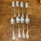 LAUREL 1847 Rogers Bros Silverplate Set of 8 Teaspoons Ornate