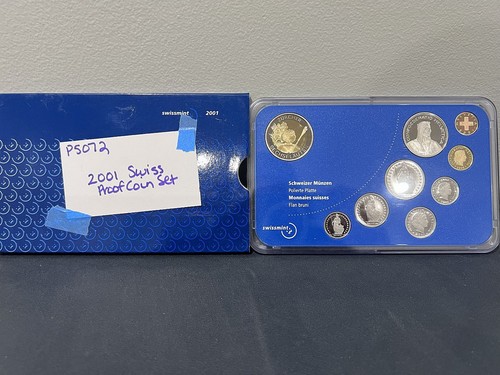 2001 swissmint Proof Coin Set