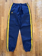 Vintage Adidas Nylon Pants Track Men s LARGE 80s Sweatpants Satin Shiny Retro