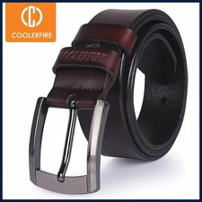 Men high quality genuine leather belt luxury designer belts men cowskin fashion