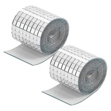 3920 Pcs Square Silver Mirror Tiles 5x5 mm Self Adhesive Disco Mosaic Tiles