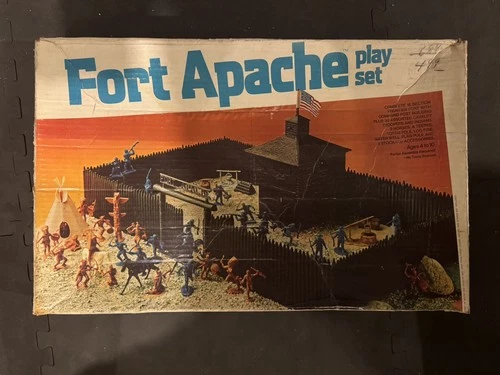 Marx Fort Apache Play Set, Original Box, VG Condition