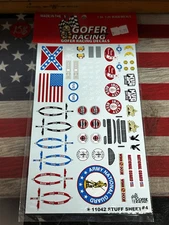 GOFER RACING DECALS 11042 STUFF SHEET for: 1/24-1/25 SCALE