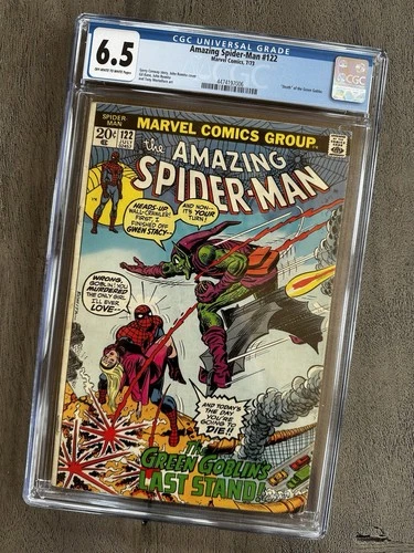Amazing Spider-Man #122 🔑 Key: Death of Green Goblin - CGC 6.5 (Marvel 1973)