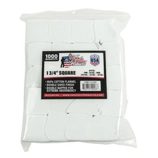 Pro-Shot 1000ct Gun Cleaning Patches - 100% Cotton Flannel, Lint-Free & USA Made