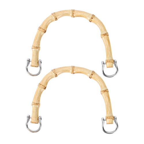 Holz-Handtaschengriffe aus Bambus, Ersatzgriff, D-f?mige Handtaschengriffe f? ha - Bild 10 von 13