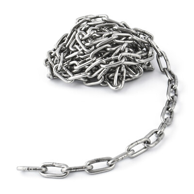 4 Stück Galvanisierte Eisenkette 50 Cm Mit 8 Karabiner – 3 Mm Glieder, Schwarz, Multifunktional Für Zauntore, Vogelkäfige, Pflanzenampeln & DIY