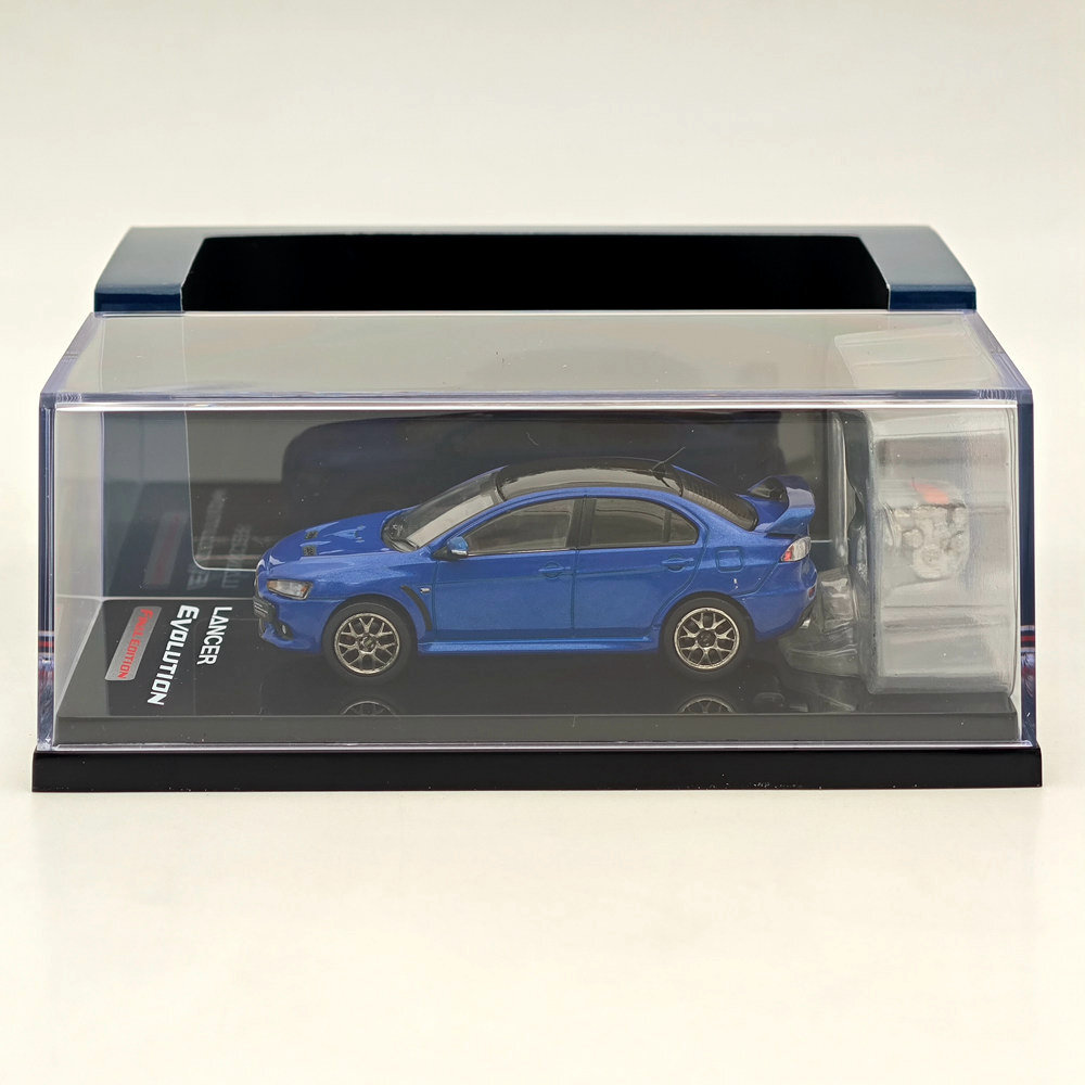 Hobby Japan 1/64 Mitsubishi Lancer Evolution X Final Edition Blue