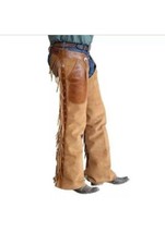 Men Leather Chaps Suede Leather western Rodeo Style Horse Riding Pants