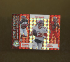 1 FLEA FLICKER MOSAIC TOM BRADY JONES EVANS RED SILVER PRIZM FF13