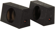 Qbomb Single 10 Inch Sealed Subwoofer Boxes Bedliner Spray, 2Pk Open Box 