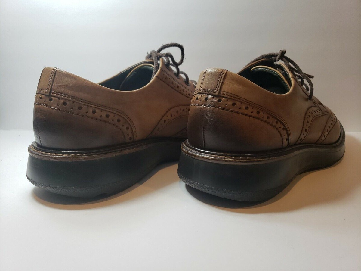 Ecco Brown Leather Oxford Shoes with Brogue Detailing. Brand new no box. Men main image 2