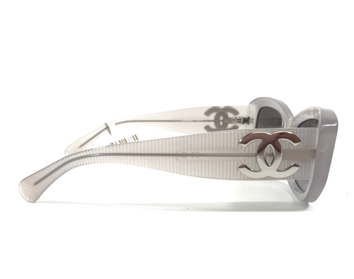 Chanel Sunglasses 5493-A c.1730/S6 Clear Gray Asian Fit w/ Gray Gradient Lenses - Picture 4 of 12